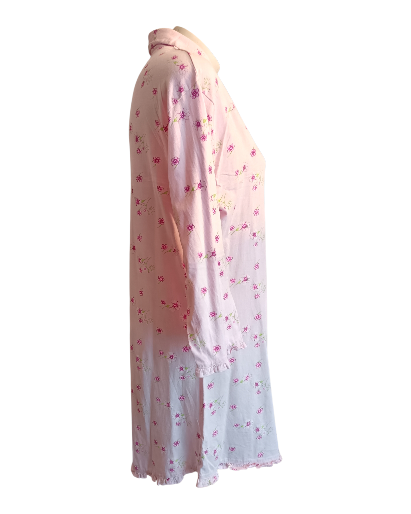 Chemise de Nuit Taille Non Indiquée Courte Rose Florale Vintage