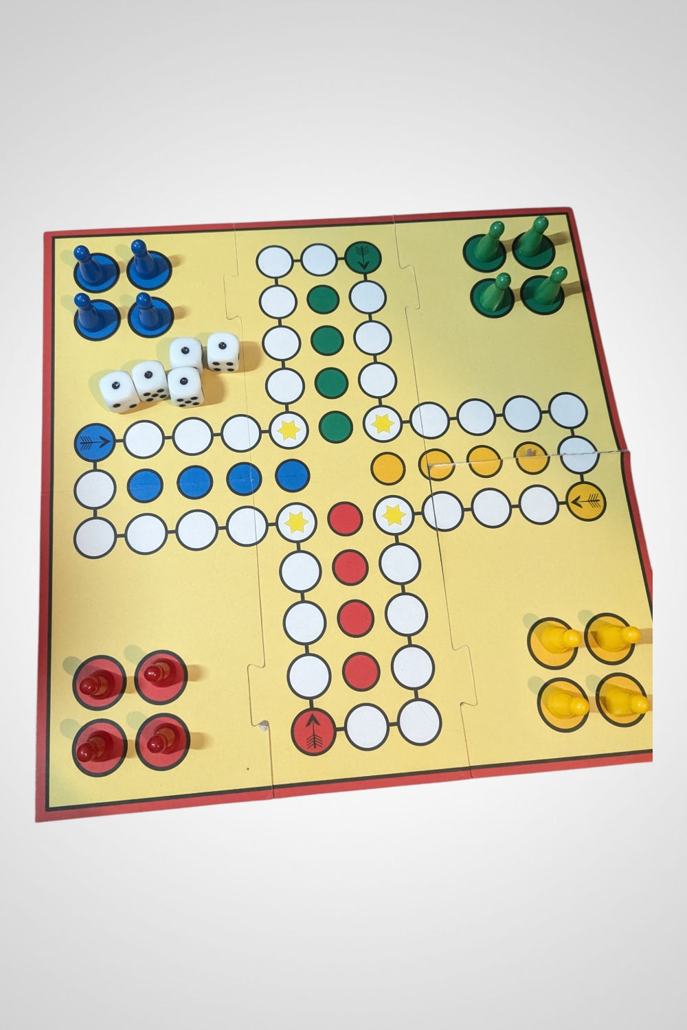 Boîte en métal jeux de société voyage damier jeu de chevaux bon état