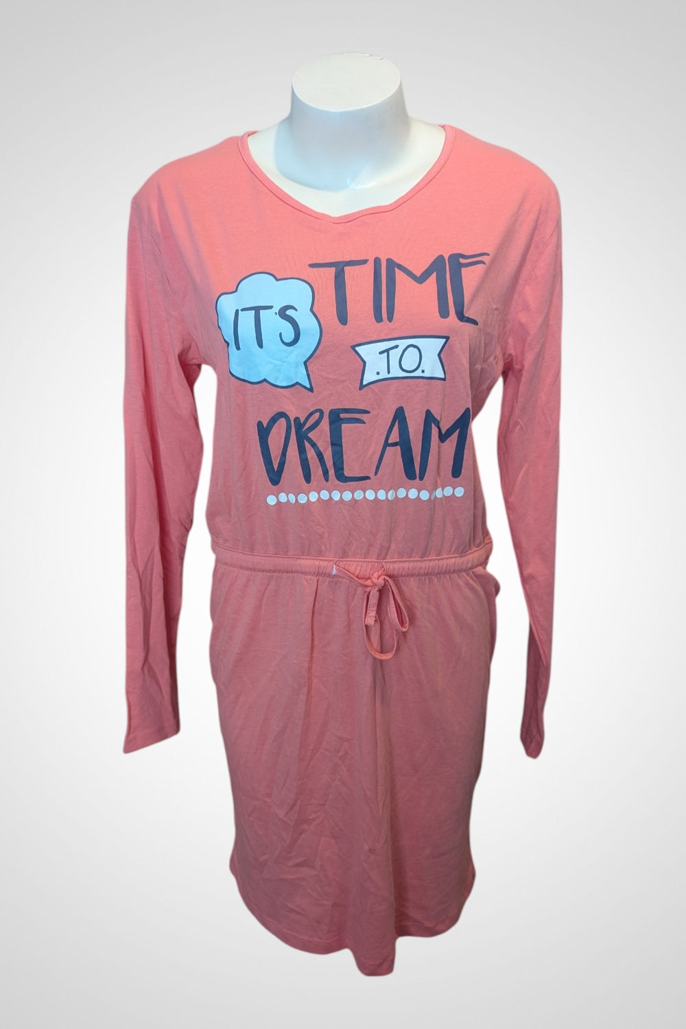 Robe de nuit Eldys corail « It's Time to Dream » M