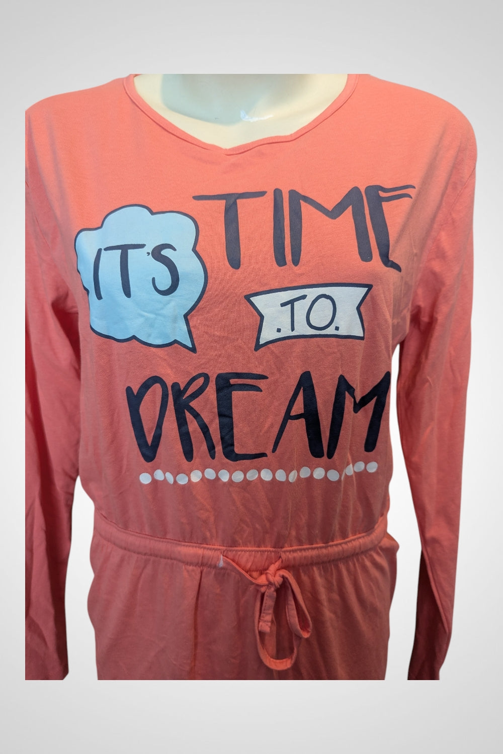 Robe de nuit Eldys corail « It's Time to Dream » M