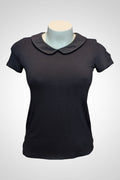 T-shirt Promod col Claudine noir détails brillants