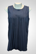 Blouse débardeur Kiabi bleu marine plissée dos à nouer L