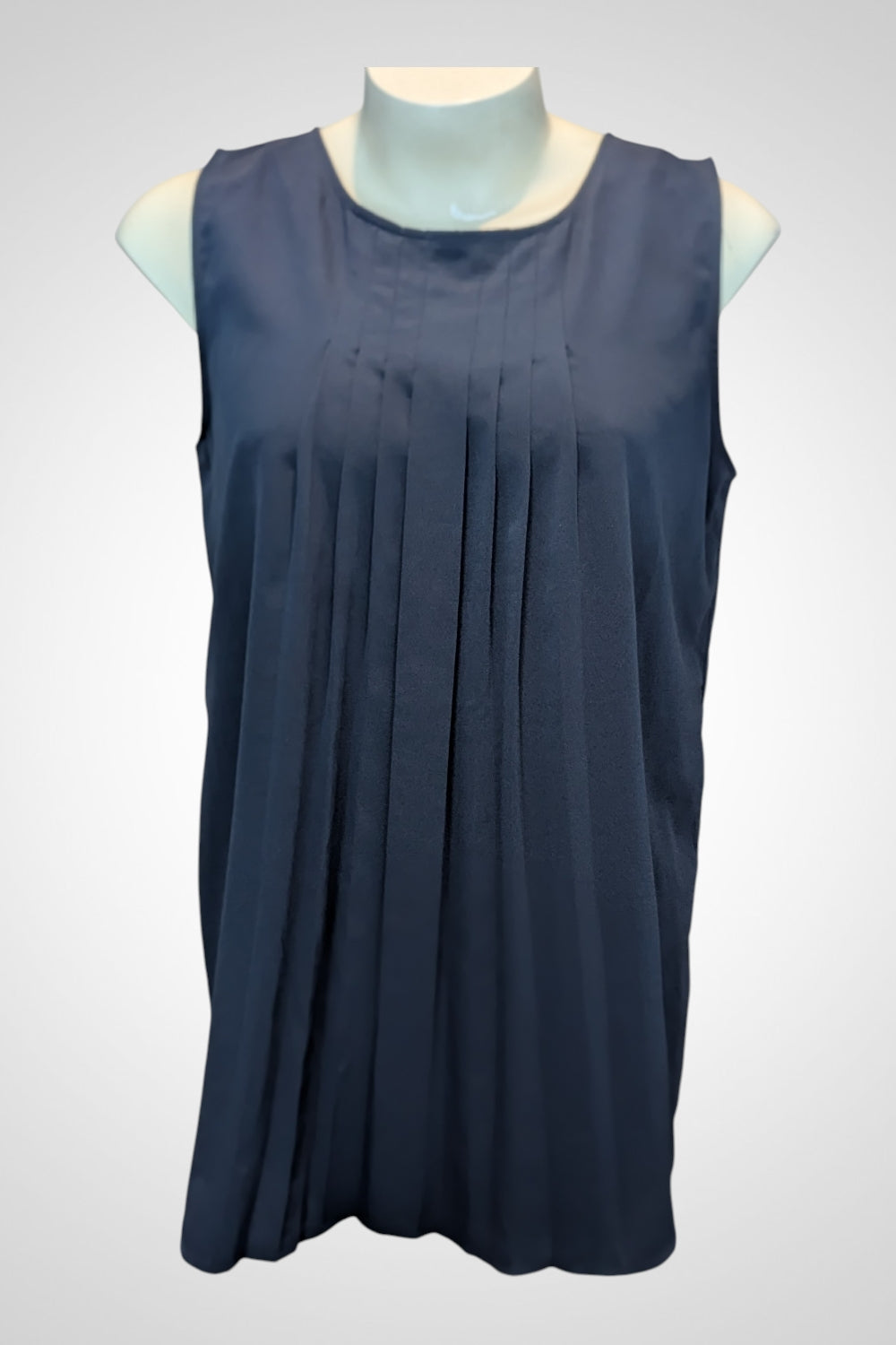 Blouse débardeur Kiabi bleu marine plissée dos à nouer L