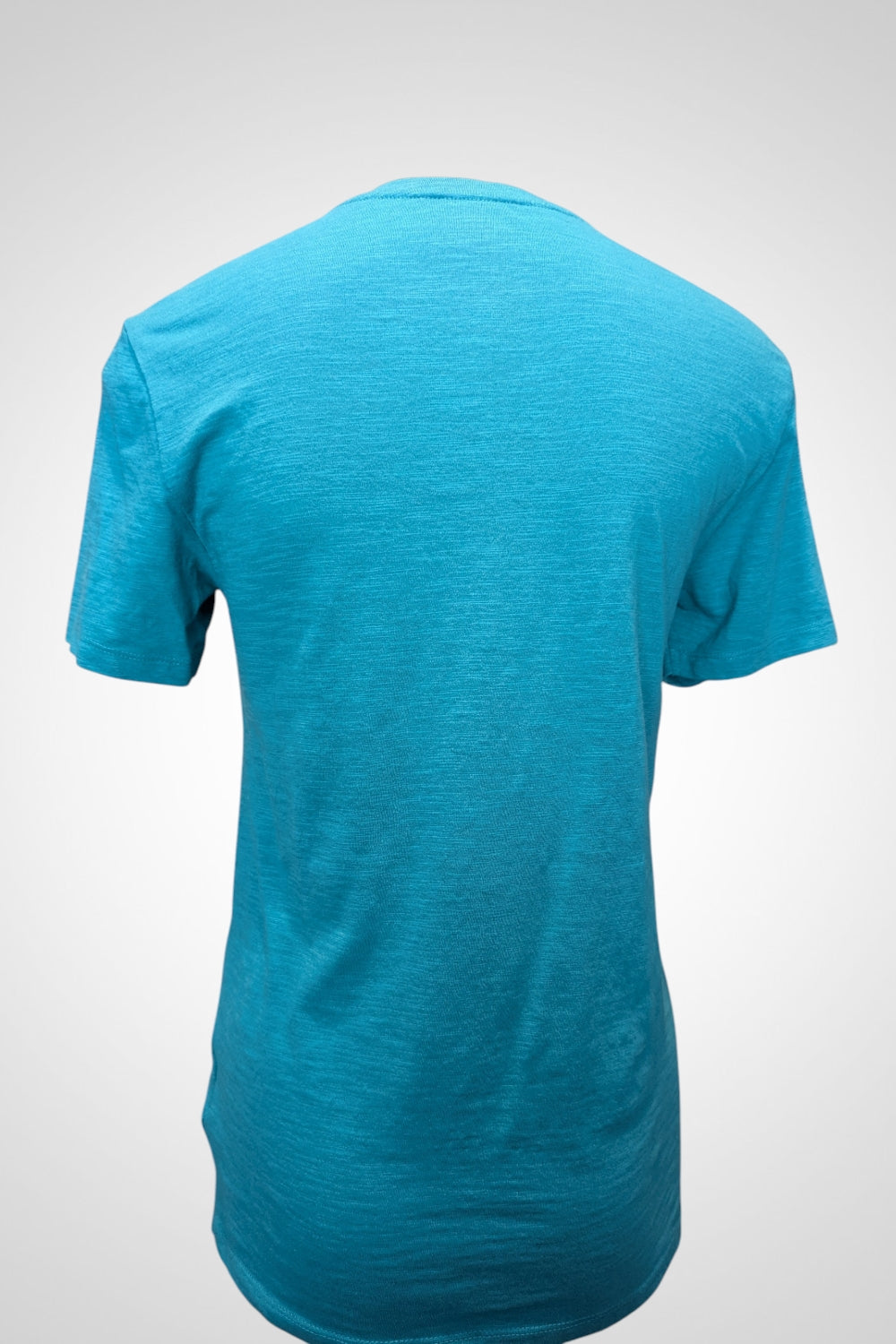 T-shirt Kiabi bleu turquoise boutons devant S