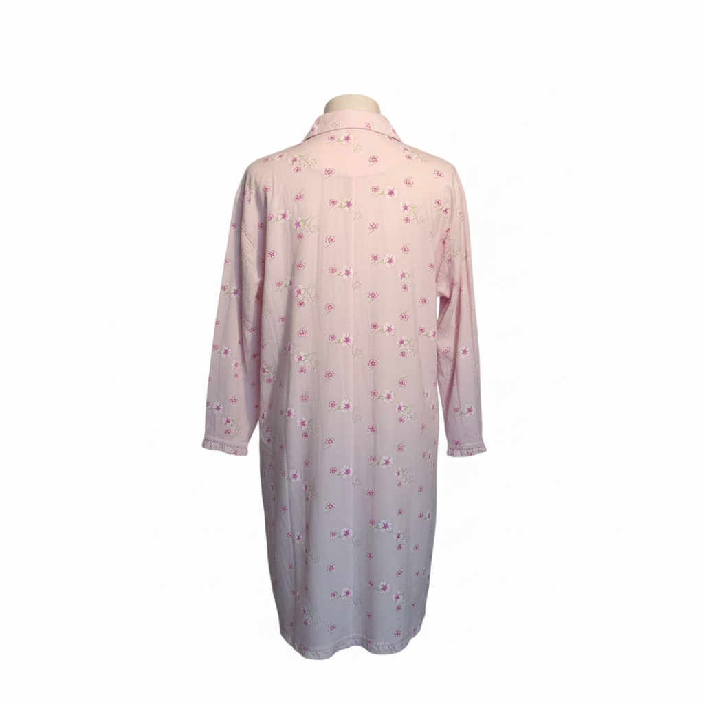 Chemise de Nuit Taille Non Indiquée Courte Rose Florale Vintage