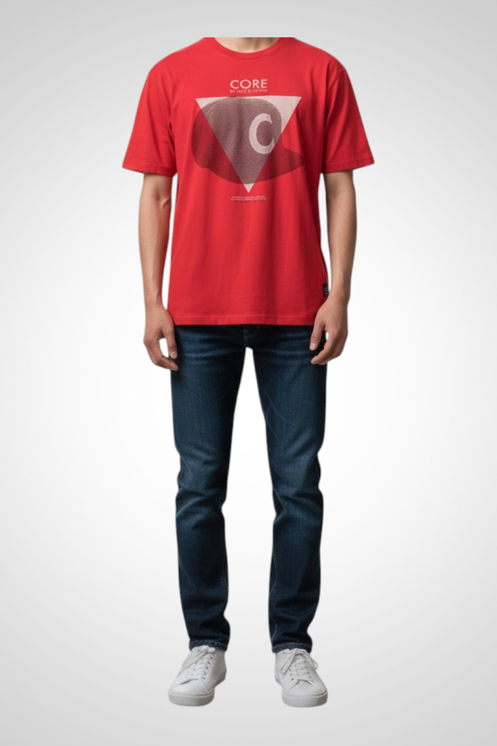 T-shirt Jack & Jones Taille M Rouge