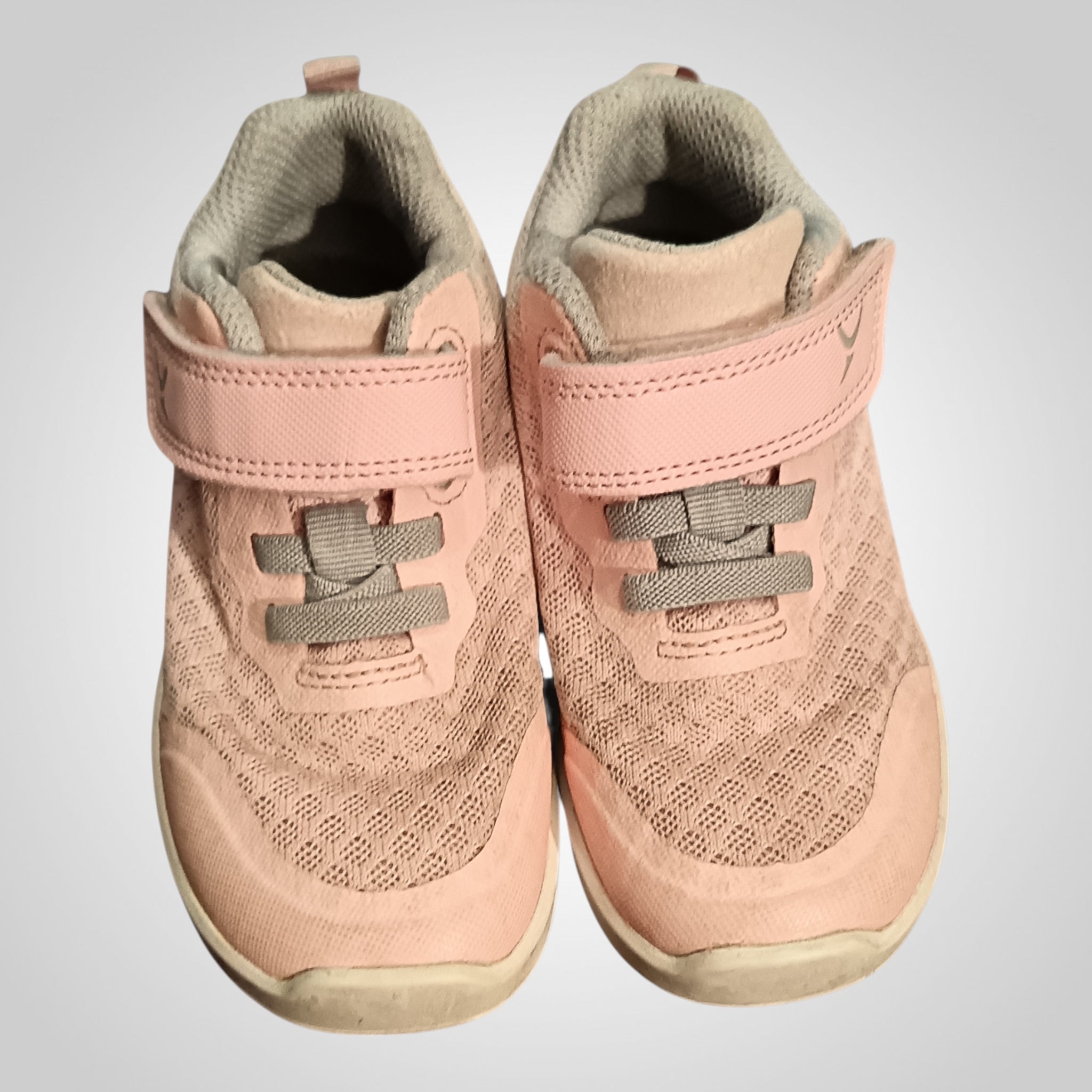 Baskets fille Decathlon Pointure 25 rose gris scratch lacets élastiques