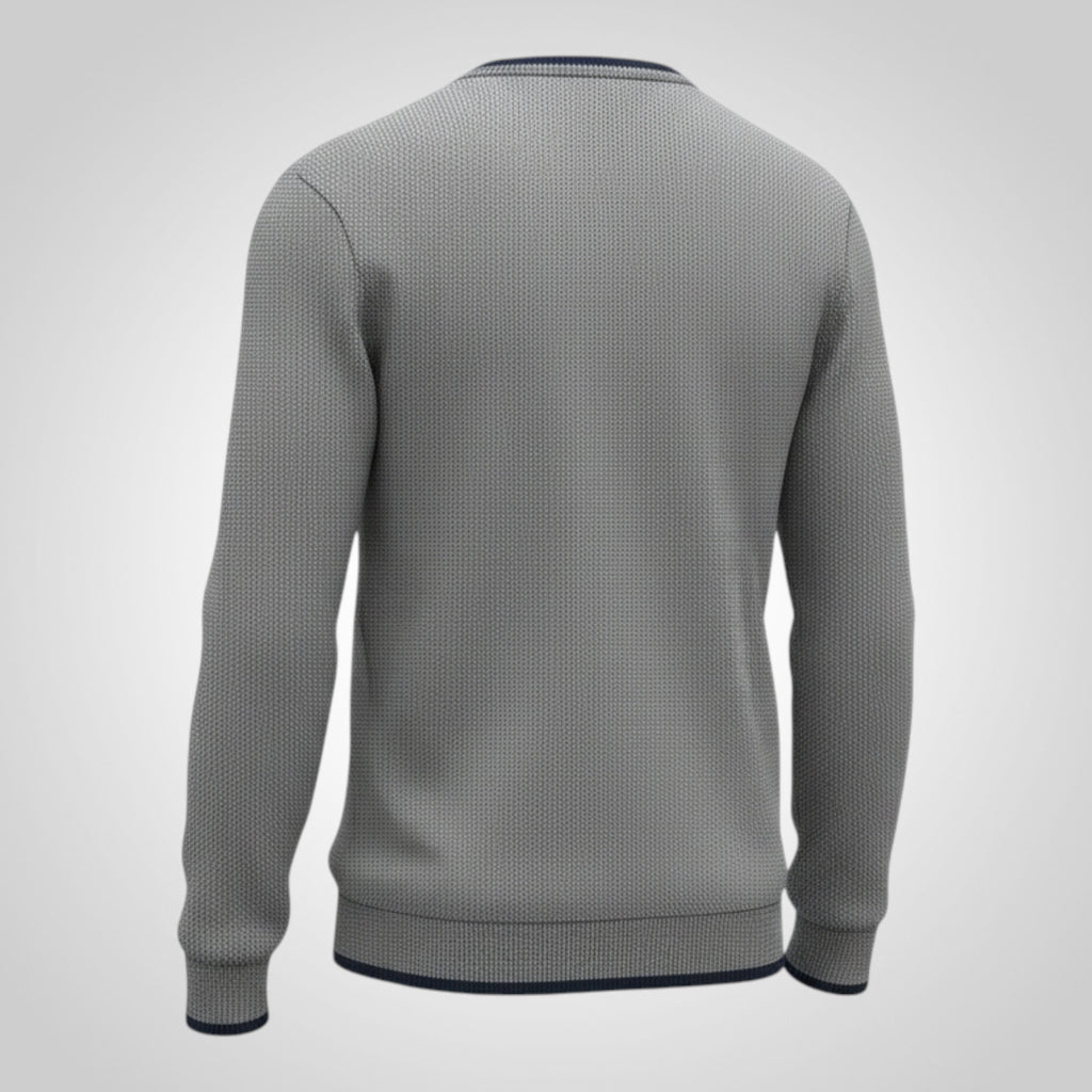 Pull M&S Taille L Gris Coton Confort
