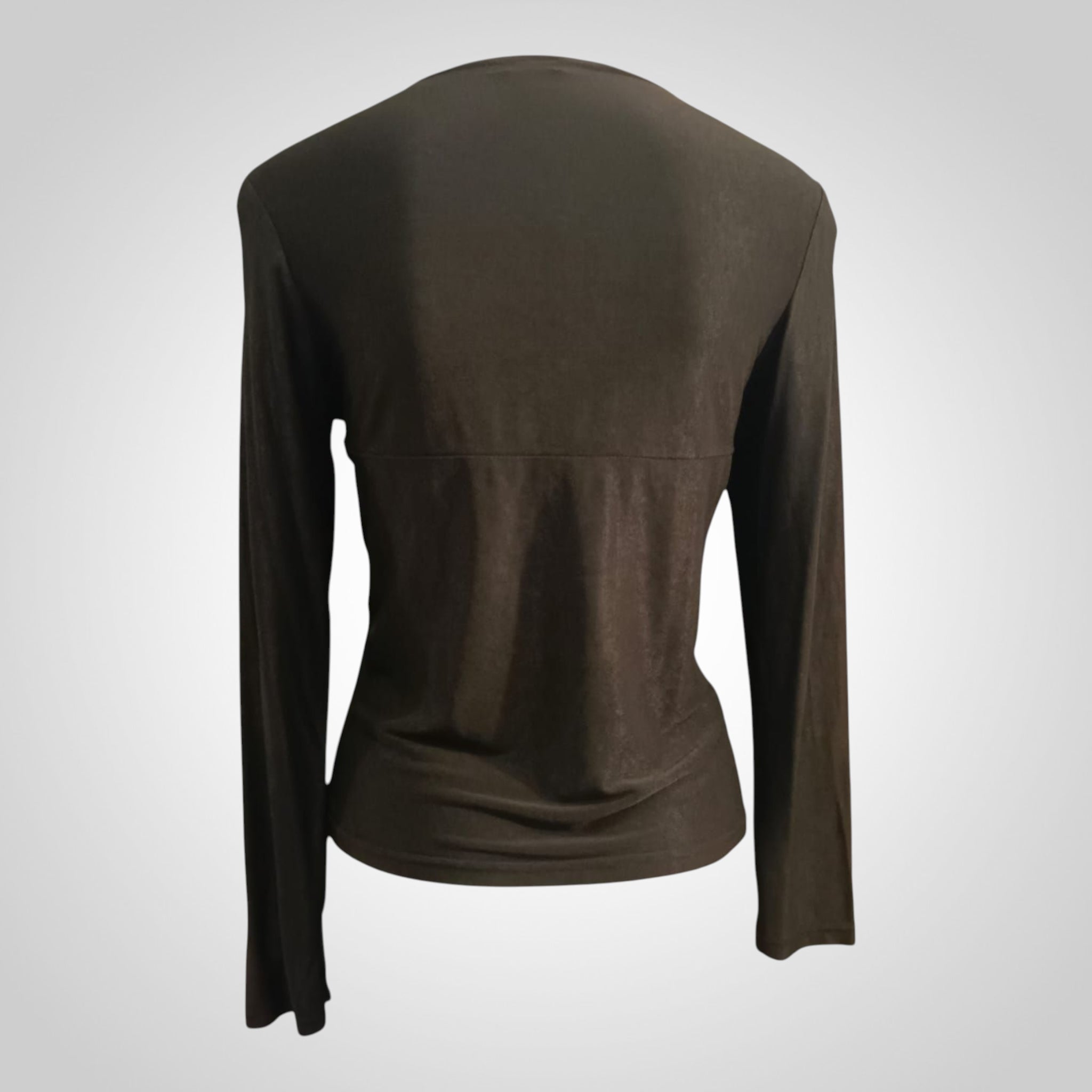 Top Sélectif Taille Non Indiquée Noir Col V Moulant