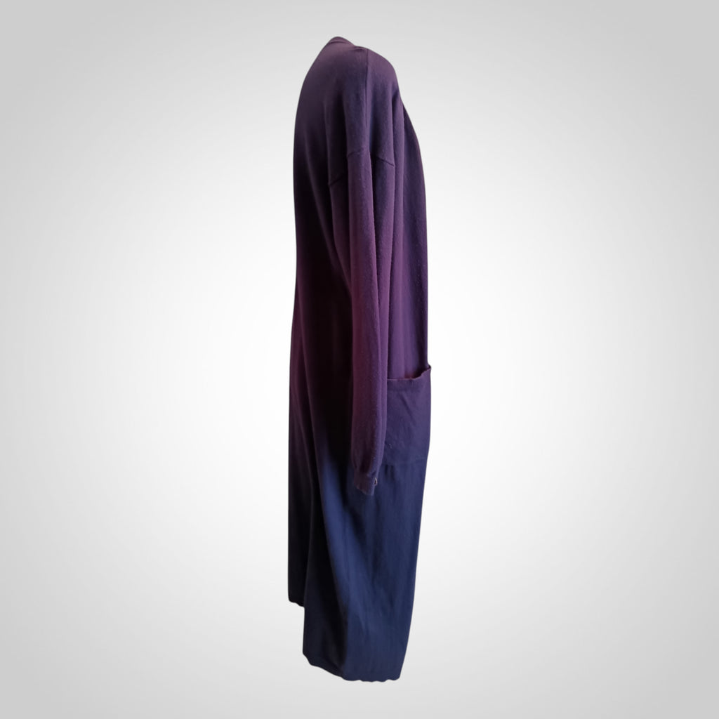 Gilet Long Camaïeu Taille Non Indiquée Bleu Marine