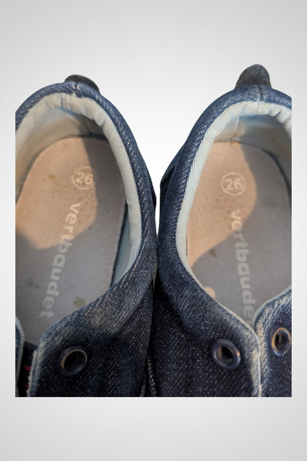 Chaussures fille fermées Verbaudet bleu jeans pointure 26