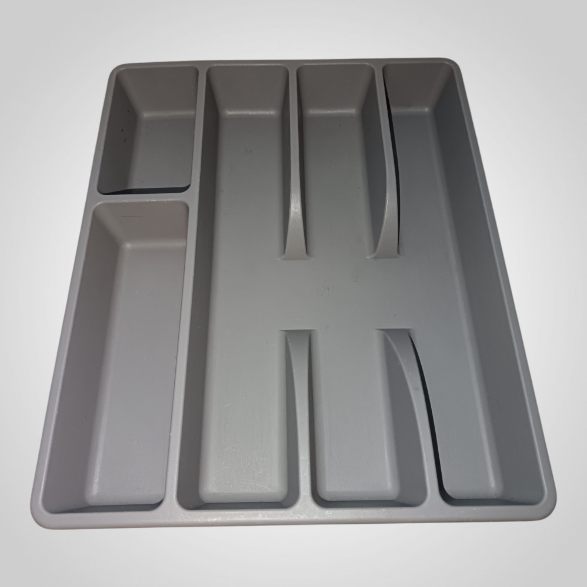 Range-couverts IKEA SMÄCKER plastique gris 31x26 cm