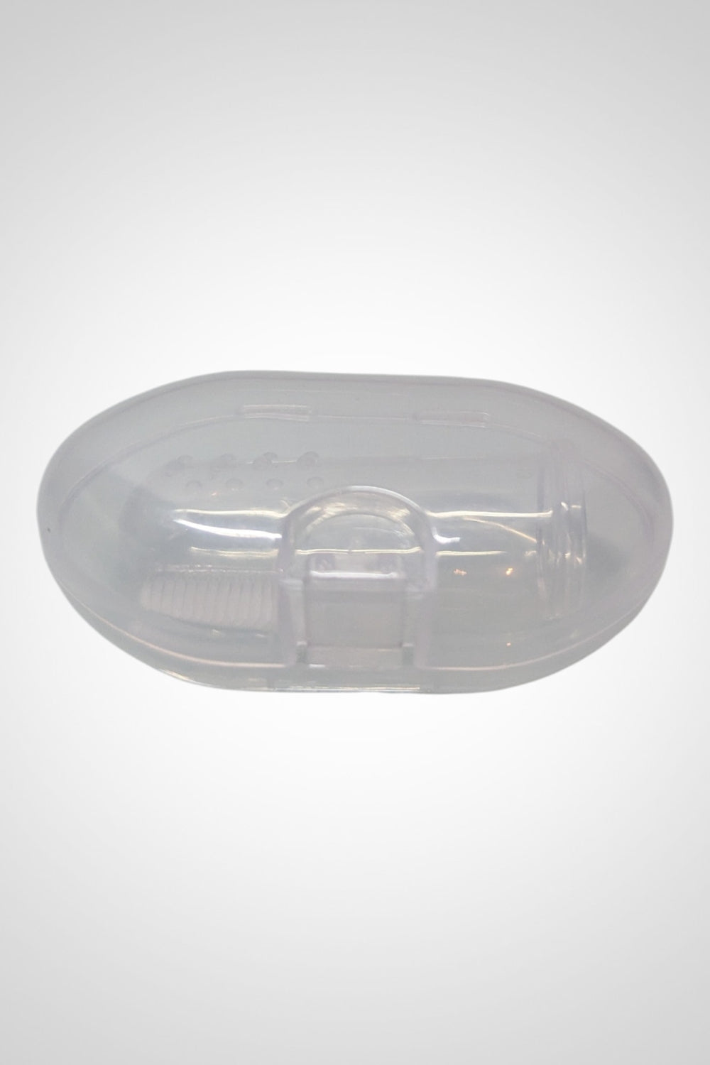 Brosse à dents doigtier bébé silicone souple neuve avec boîte rangement