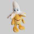 Peluche banane jaune 35 cm douce enfant