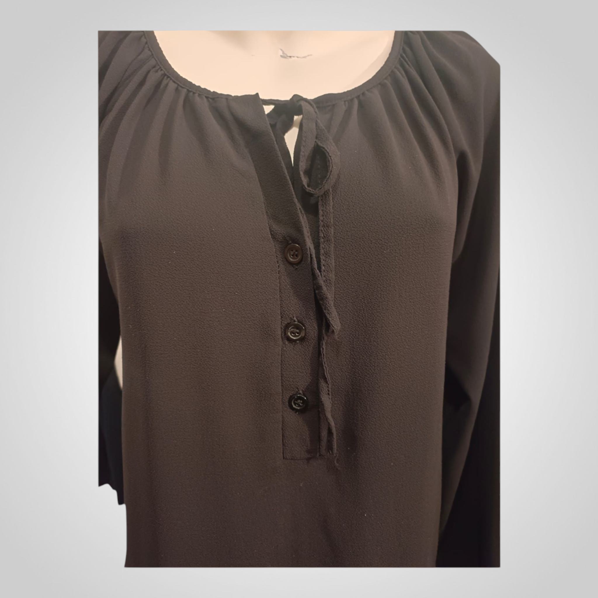 Blouse Petite Femme Taille 40 Noire Chic