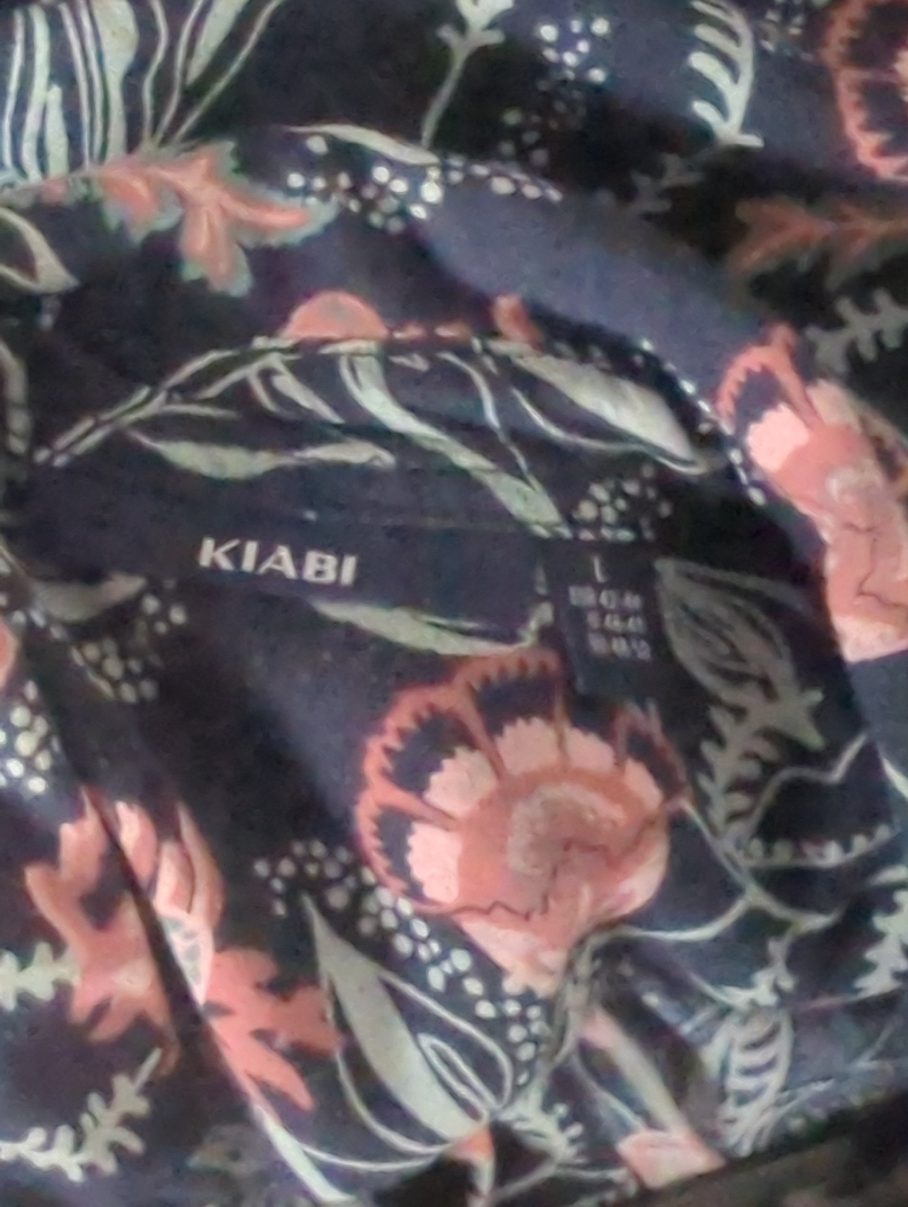 Robe Chemise De Nuit Kiabi L Bleu Marine Motifs