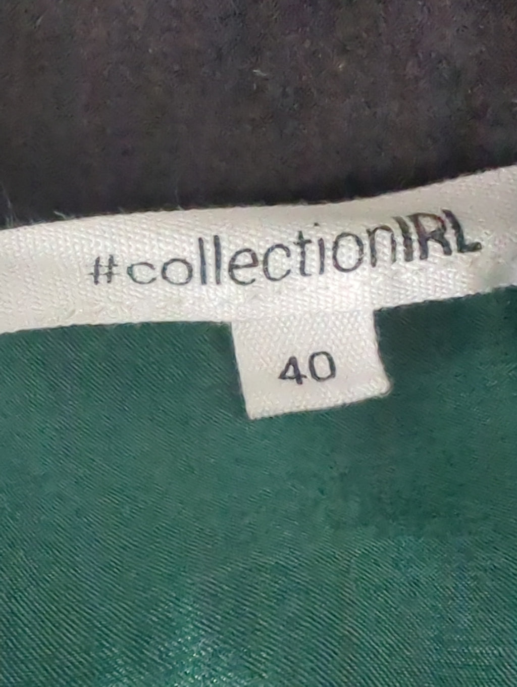 Blouse Collection IRL Taille L Verte Satinée Noeud Chic