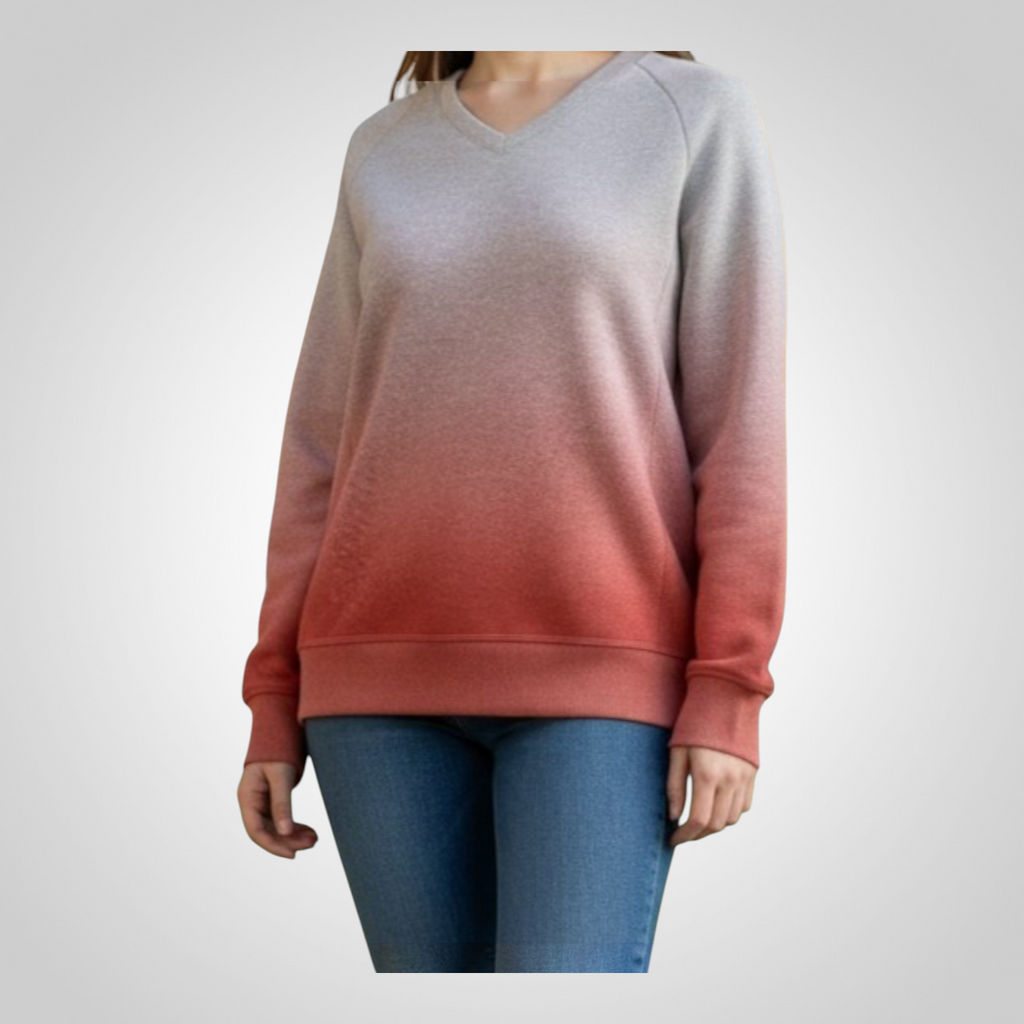Pull Decathlon Taille L Dégradé Gris Corail Sportwear