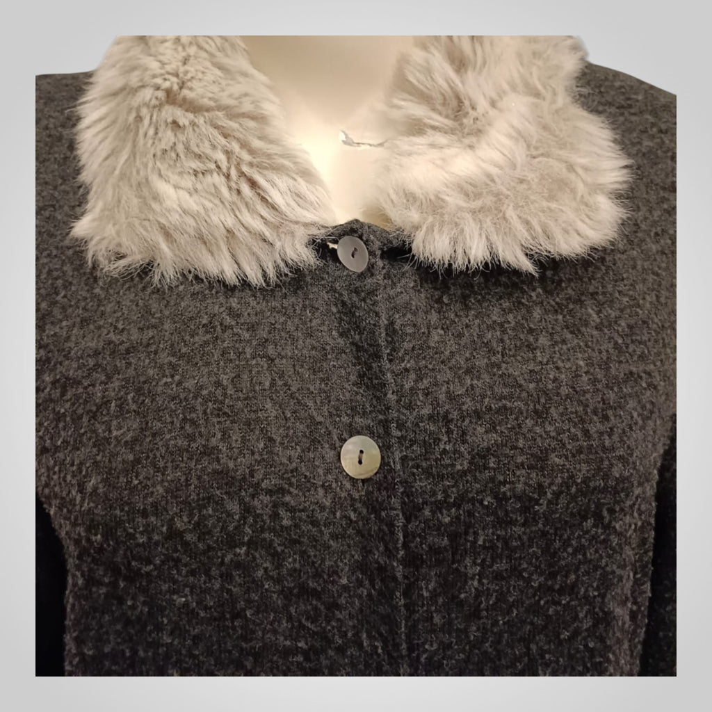 Gilet femme Roky Styl mi-long chaud en acrylique taille 4