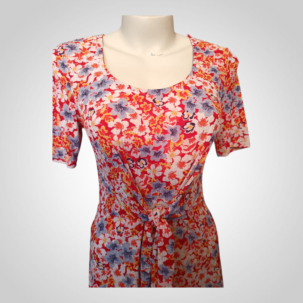 Robe Taille Non indiquée Rouge Floral