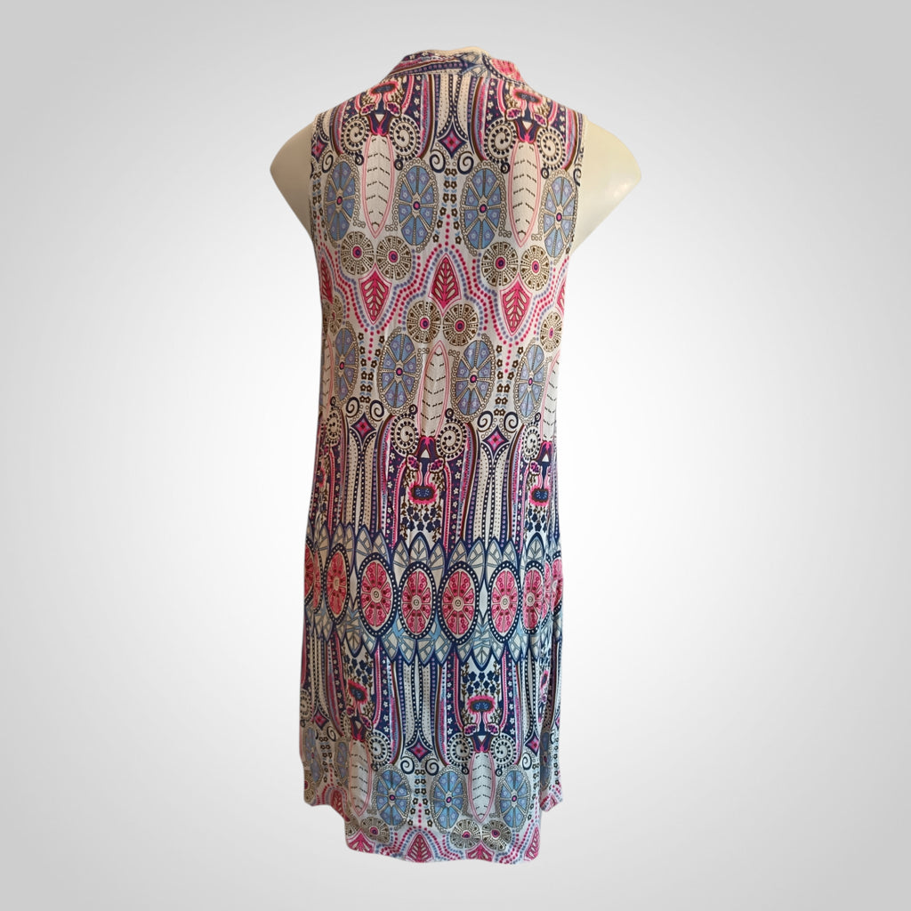 Robe In Vogue Taille L Rose Imprimée Fluide