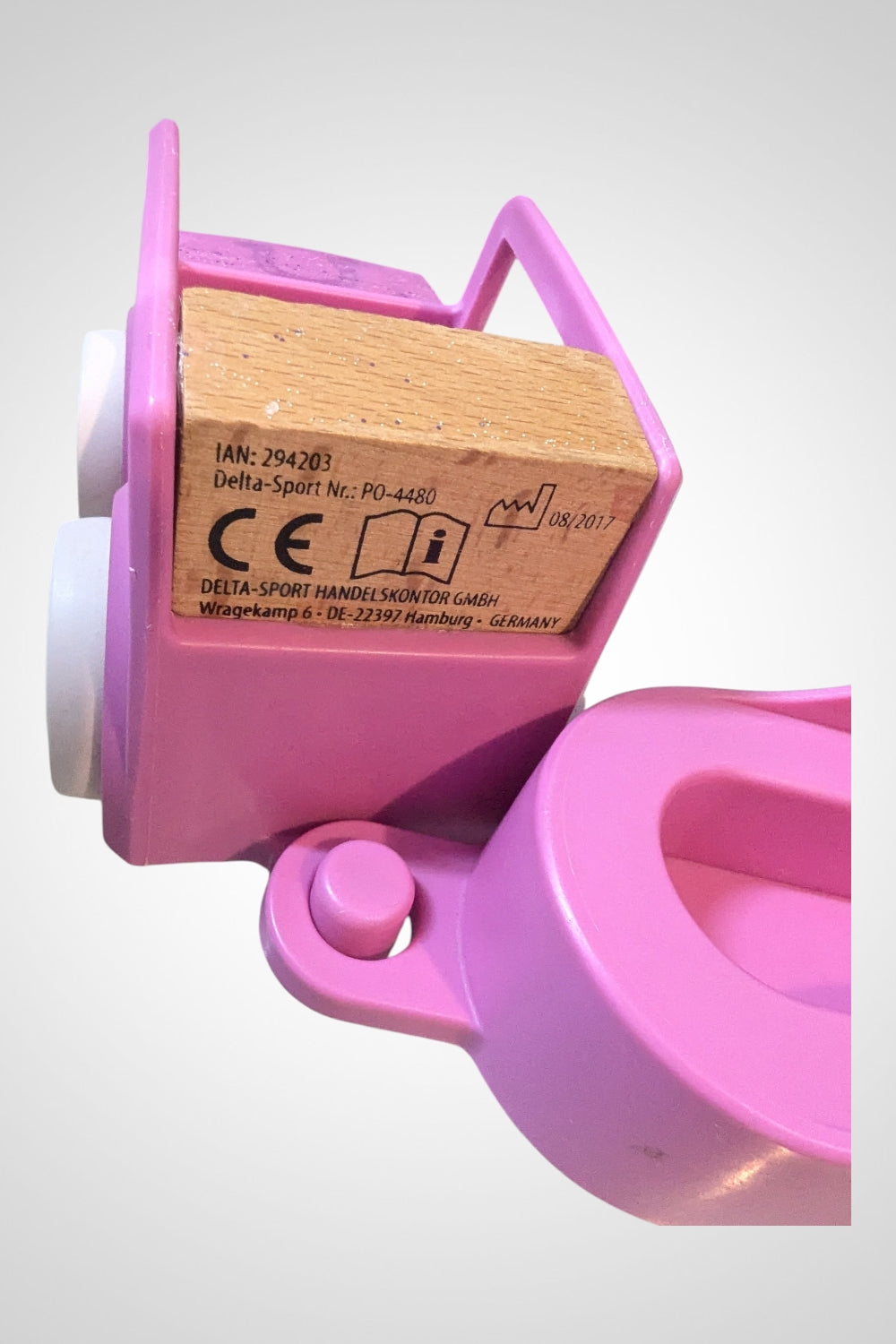 Véhicule en bois rose bébé bon état premier âge
