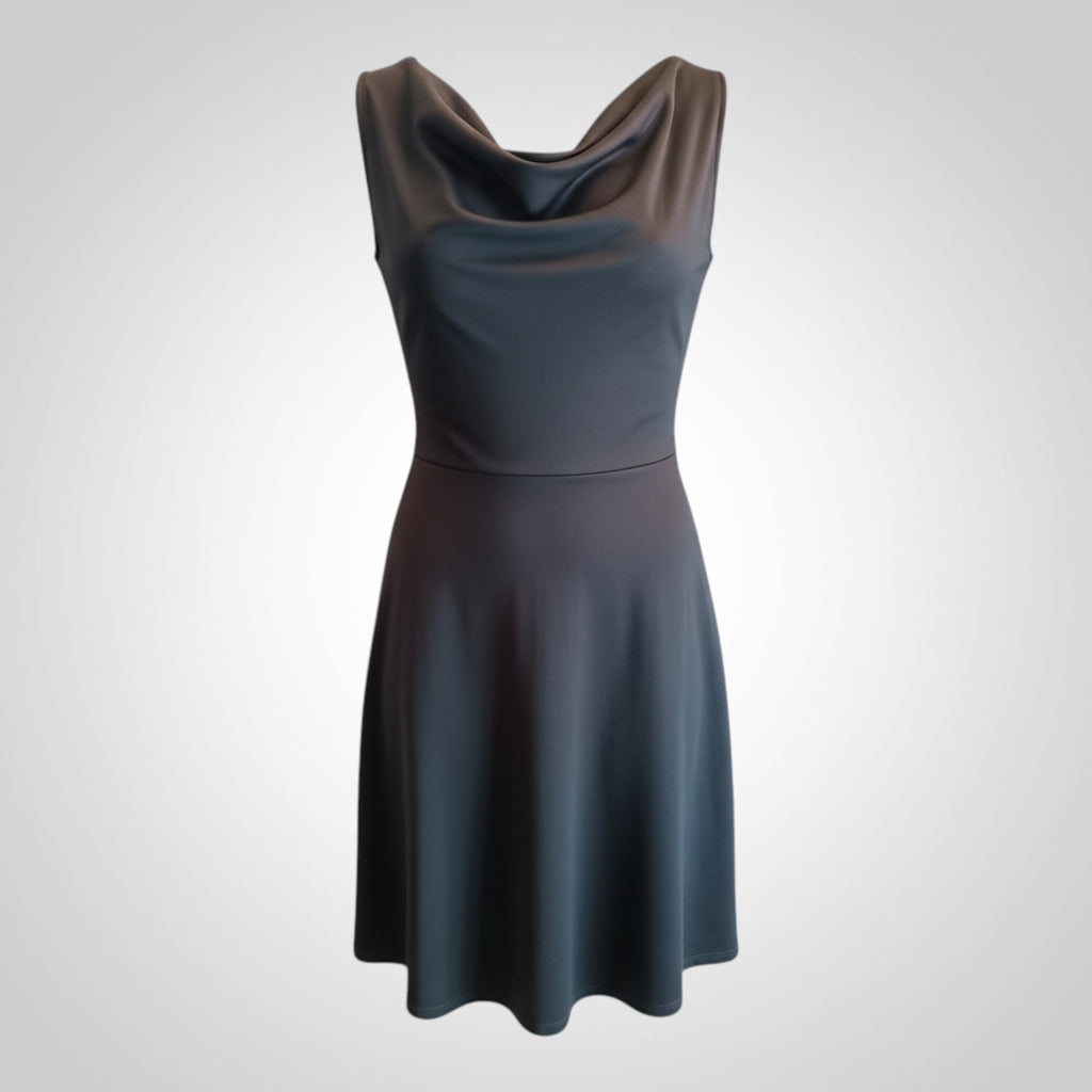 Robe Courte Pur et Simple 42 Noire Broderie Dos Chic Été