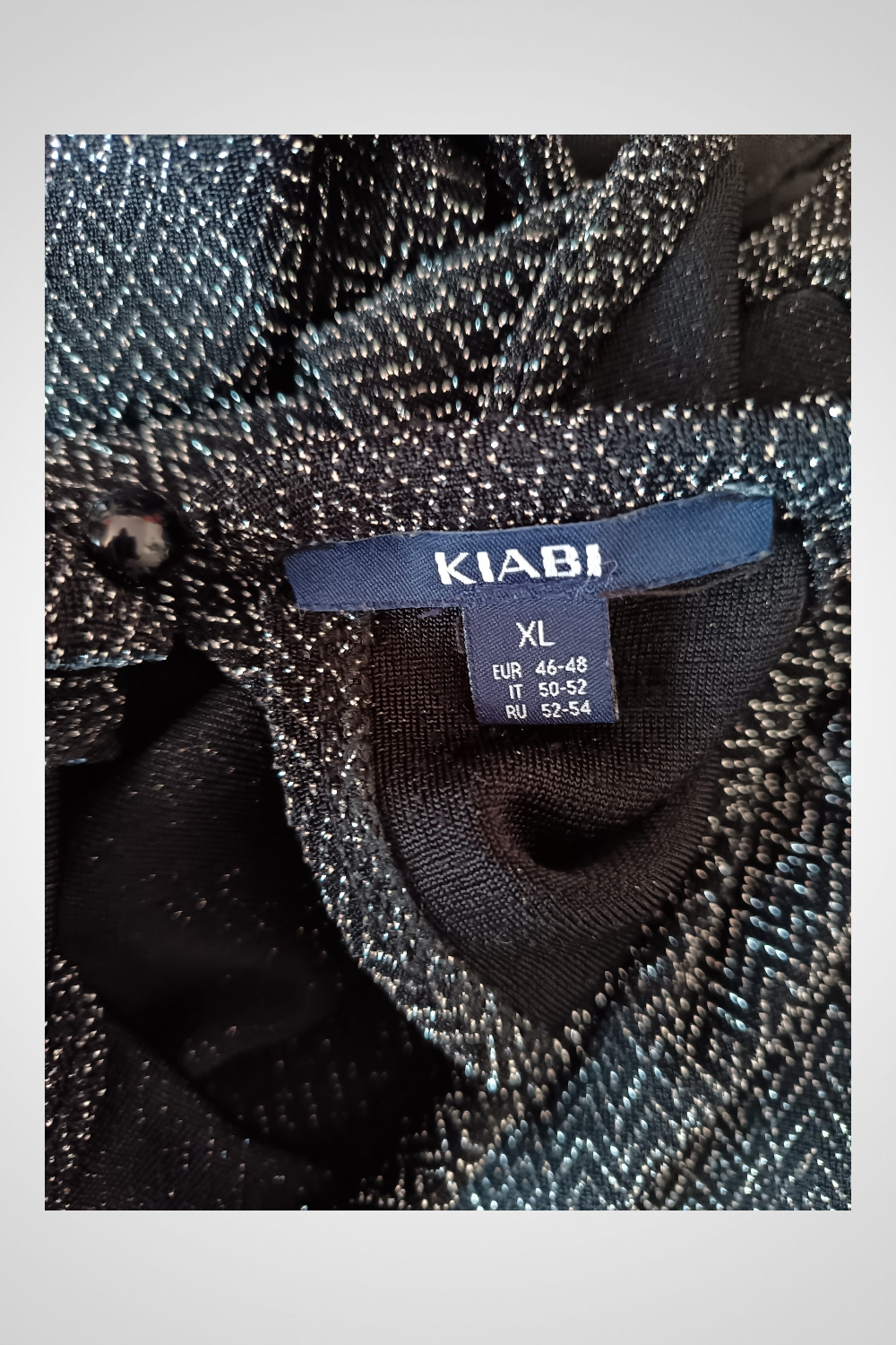 Robe Kiabi Taille XL Gris Argenté Brillante Chic