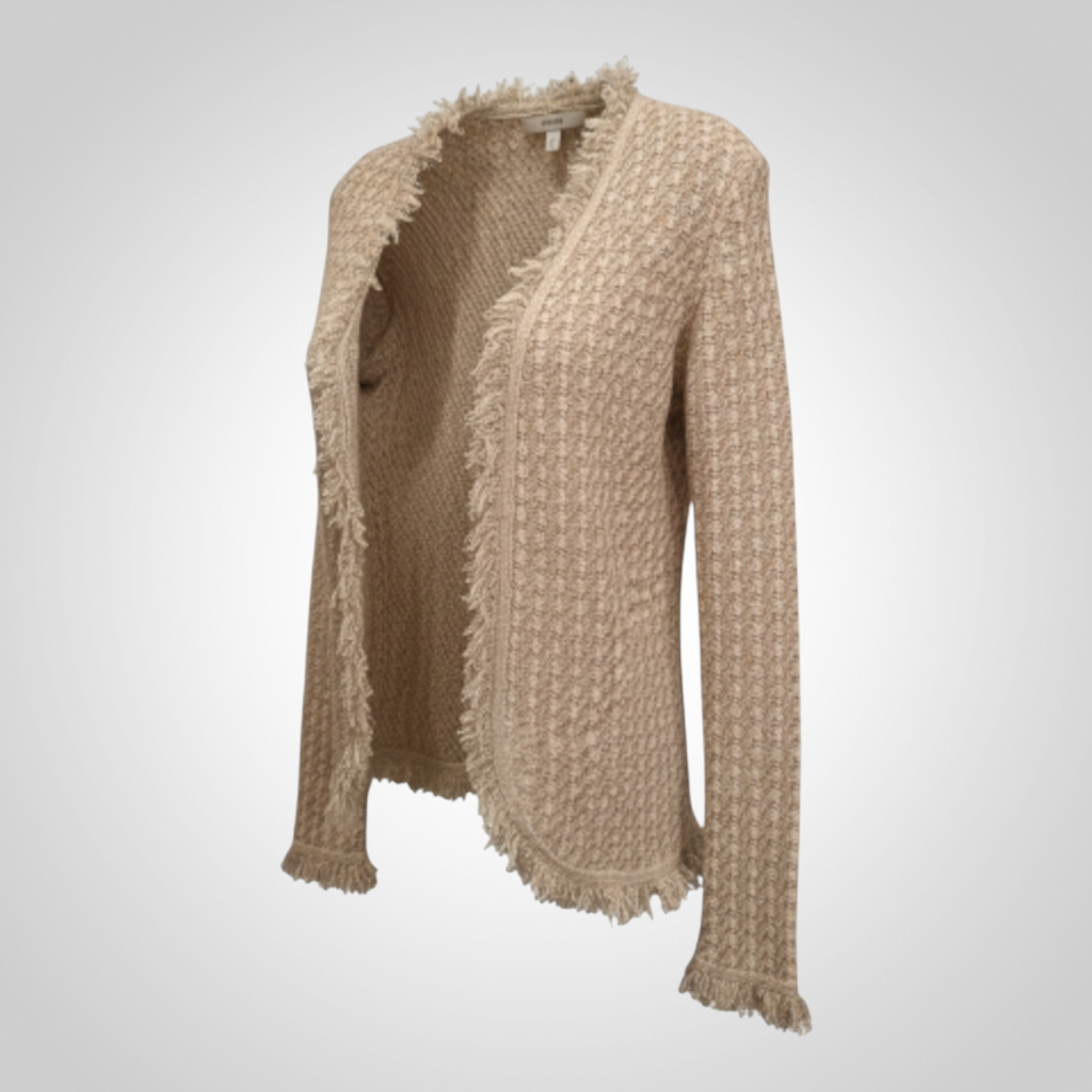 Cardigan Fde La Passion Taille Non Indiquée Beige Fils Dorés Vintage Chic