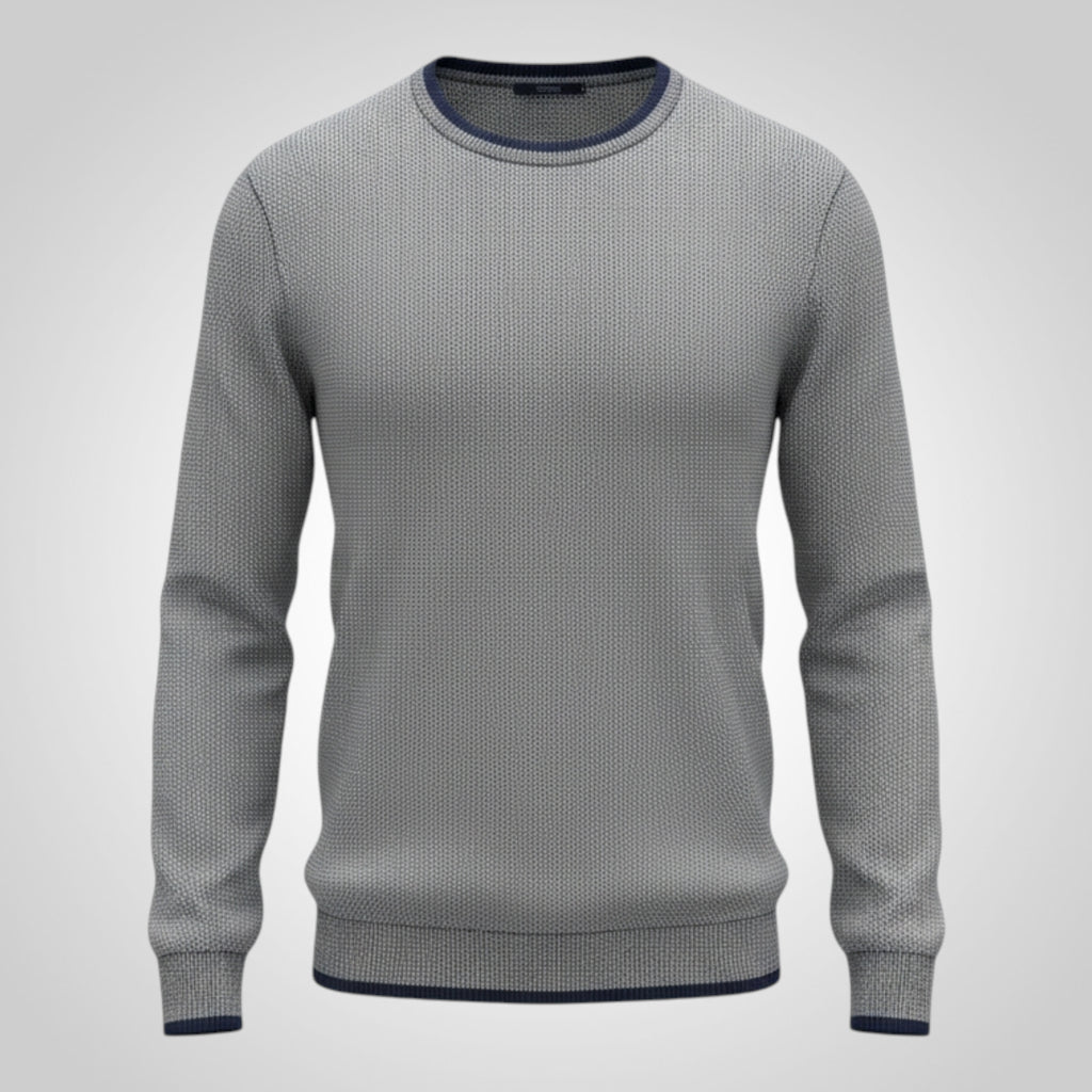 Pull M&S Taille L Gris Coton Confort