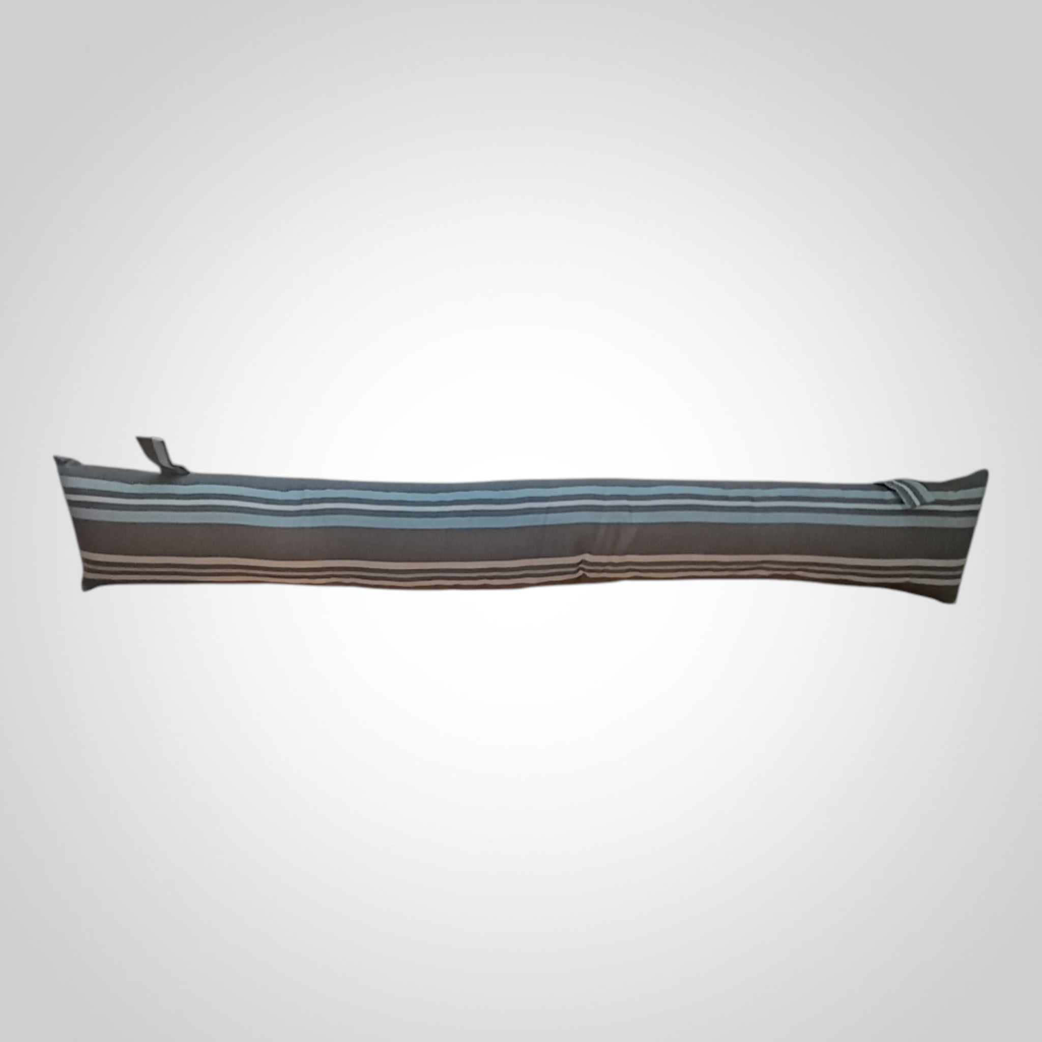 Boudin de porte tissu gris rayé anti-froid isolation maison