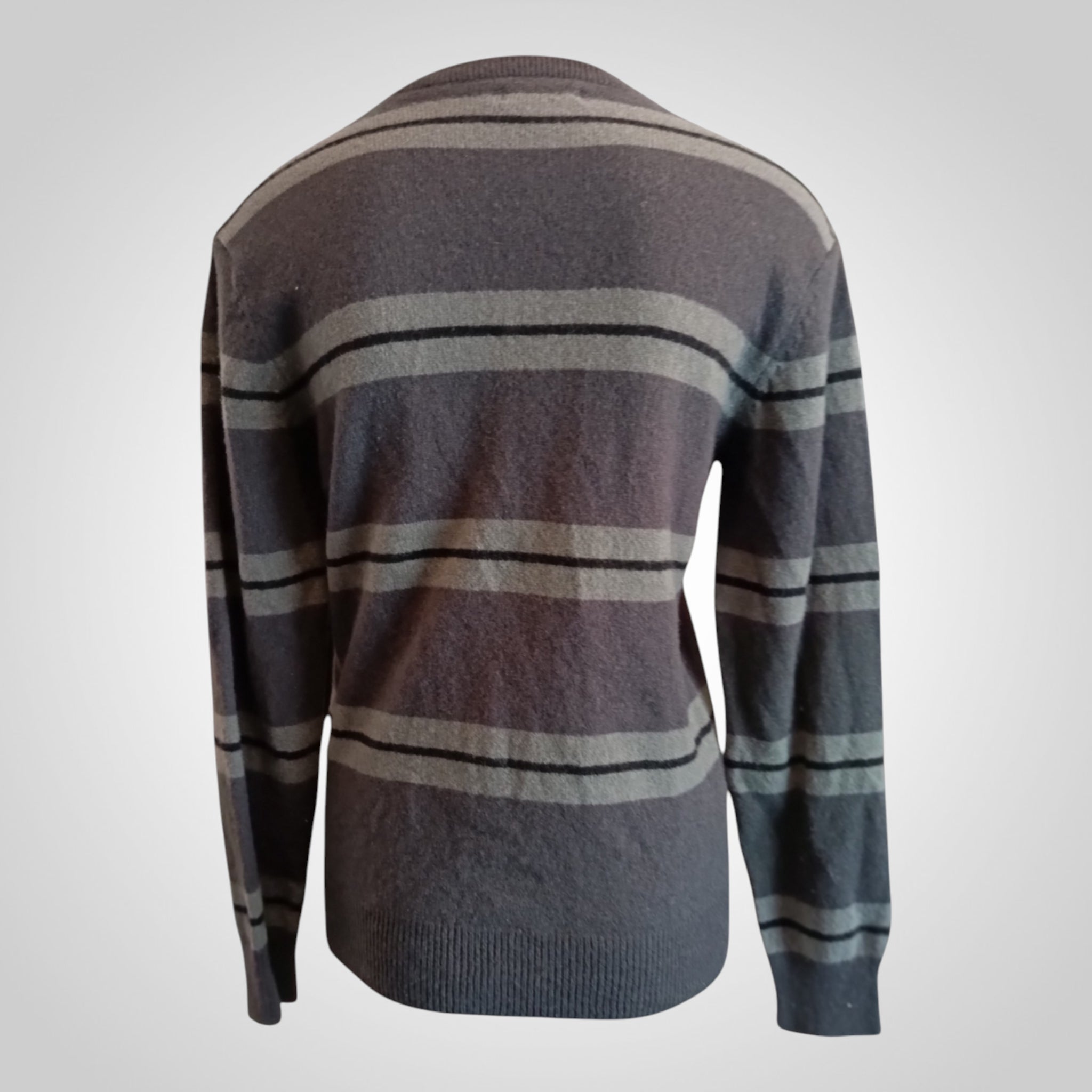 Pull Celio Taille M Noir Rayé Laine Chic
