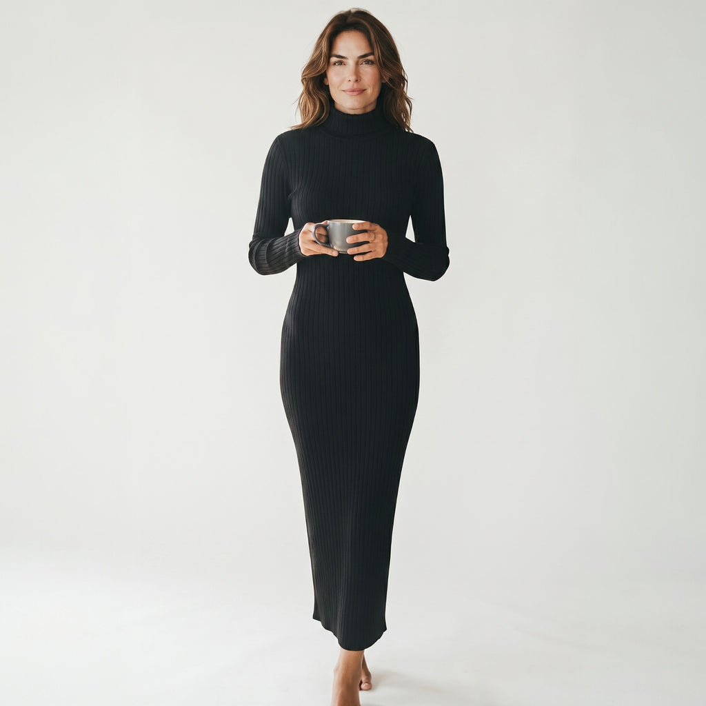 Robe pull femme Shein longue fluide taille L coton polyester