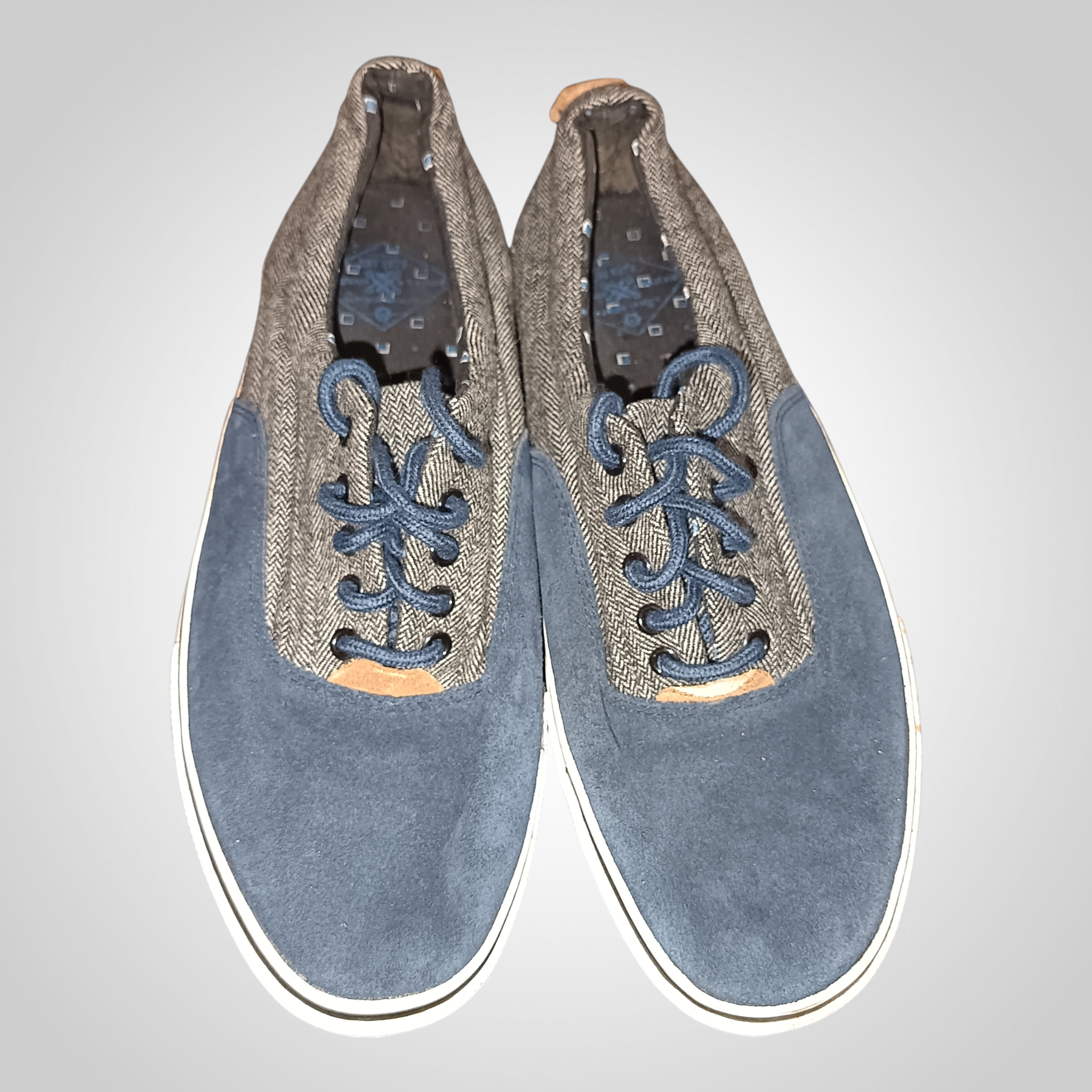 Chaussures homme Jules à lacets bleu gris confortables poitrine 42