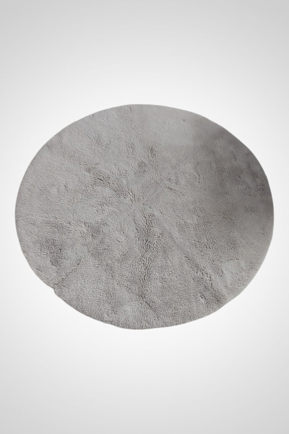 Tapis rond beige fausse fourrure 90 cm très bon état