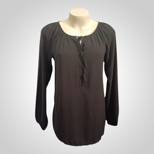Blouse Petite Femme Taille 40 Noire Chic