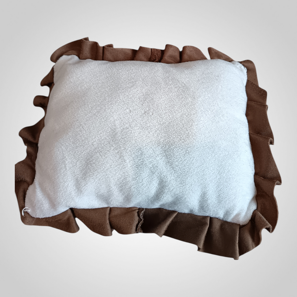 Petit coussin décoratif ourson rose rouge chambre enfant déco douce romantique 25x18 cm