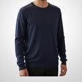 Pull Jules Taille M Bleu Marine Détails Épaules 100% Coton
