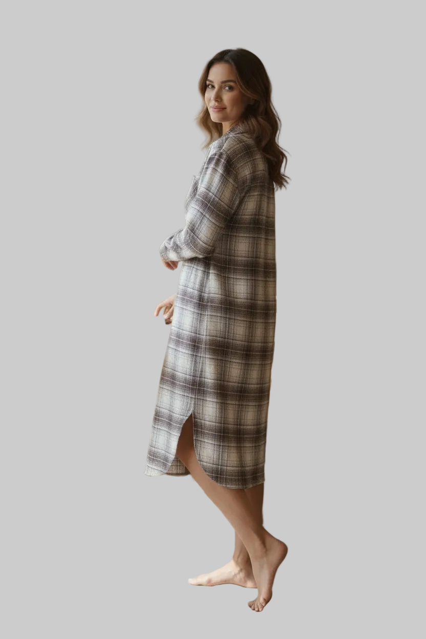 Chemise de nuit femme Primark à carreaux coton taille 38