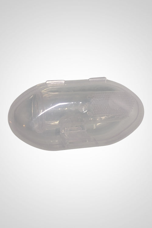 Brosse à dents doigtier bébé silicone souple neuve avec boîte rangement