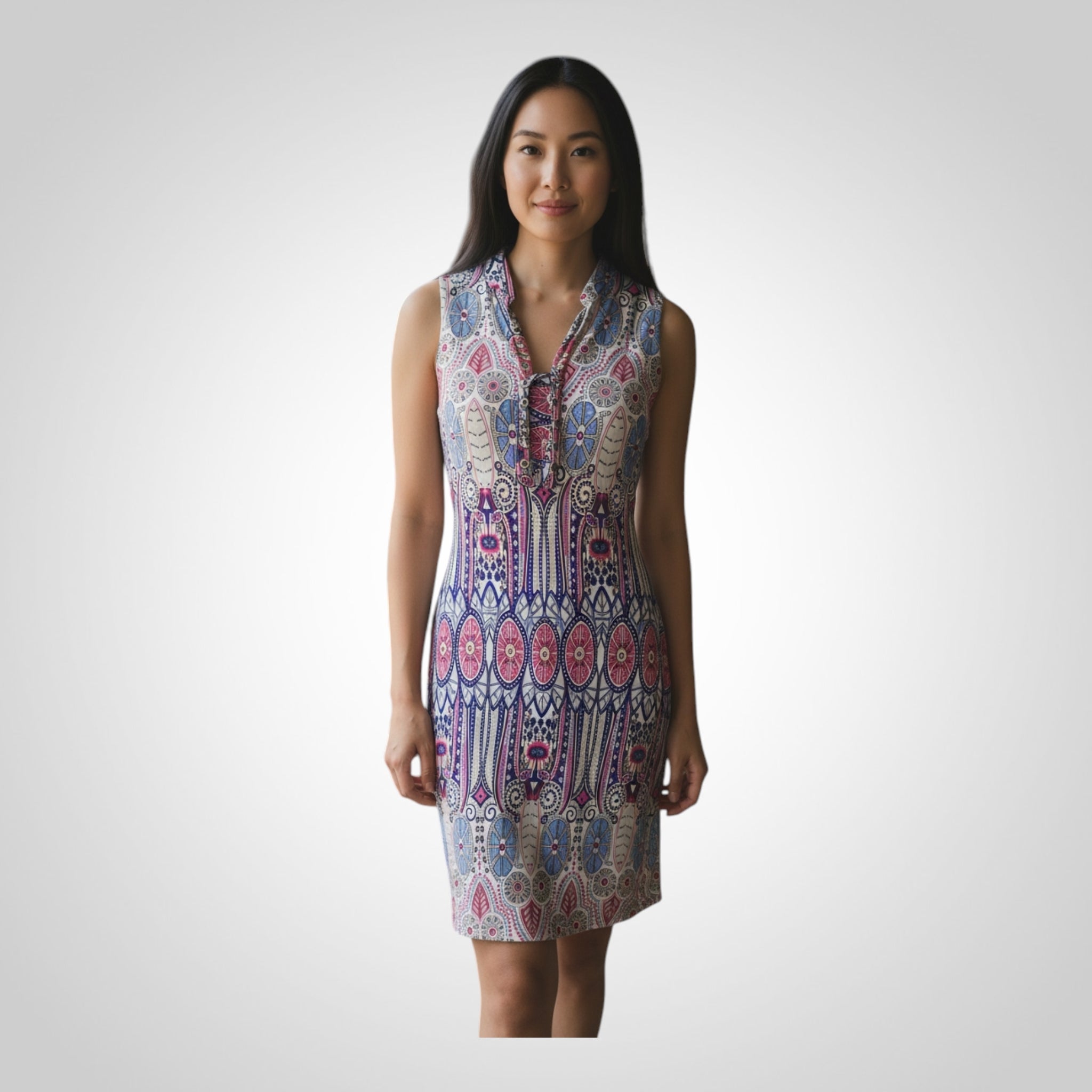 Robe In Vogue Taille L Rose Imprimée Fluide