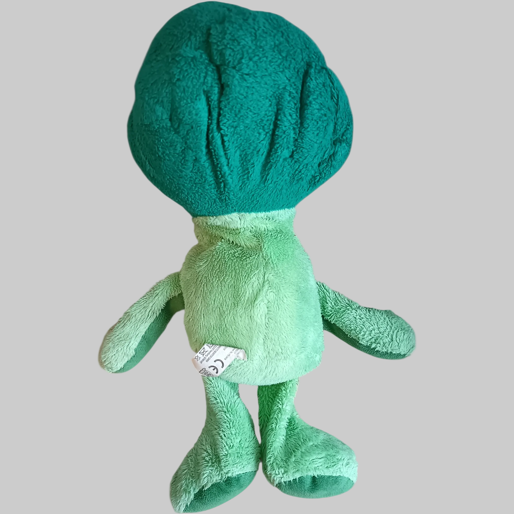 Peluche brocolis vert clair vert foncé 34 cm