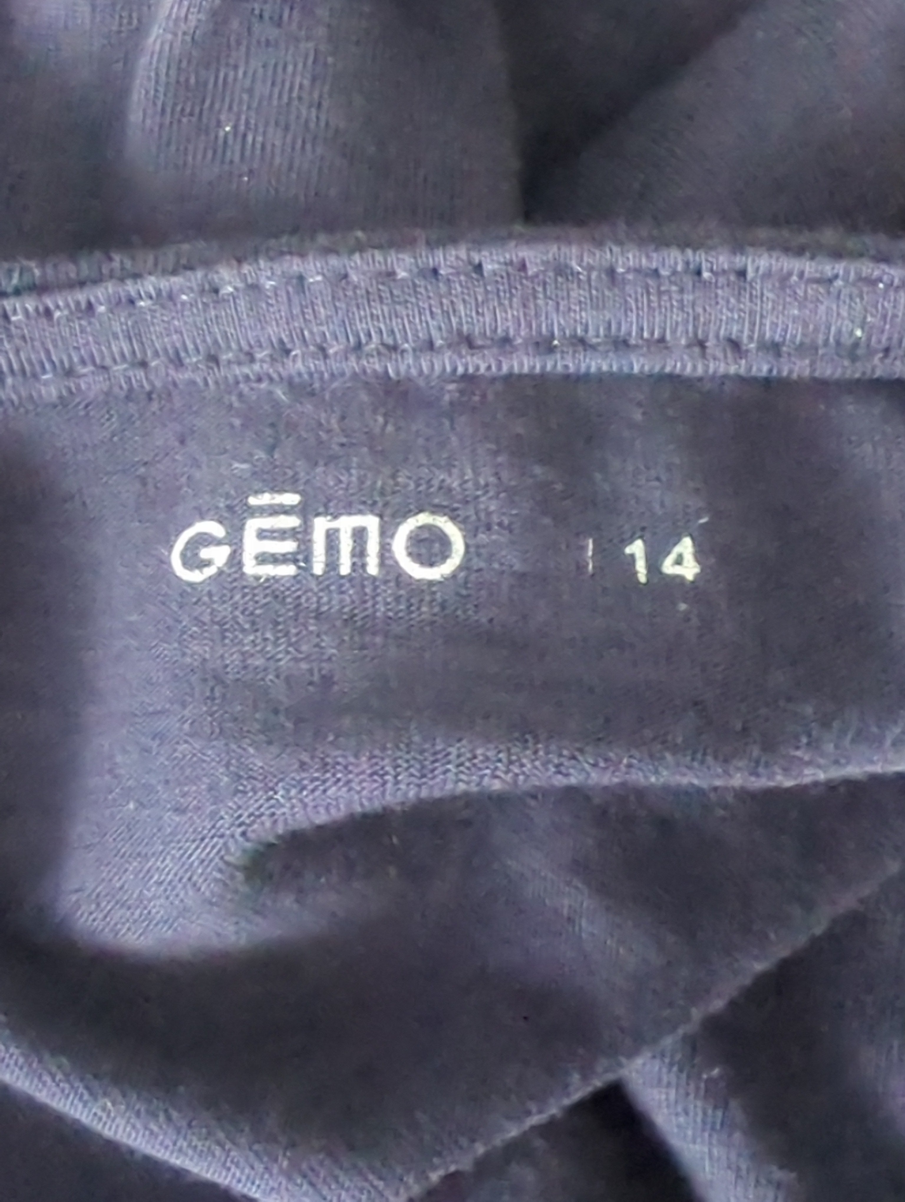 T-shirt Gémo Taille 14 Ans Manches Longues Bleu Marine Casual