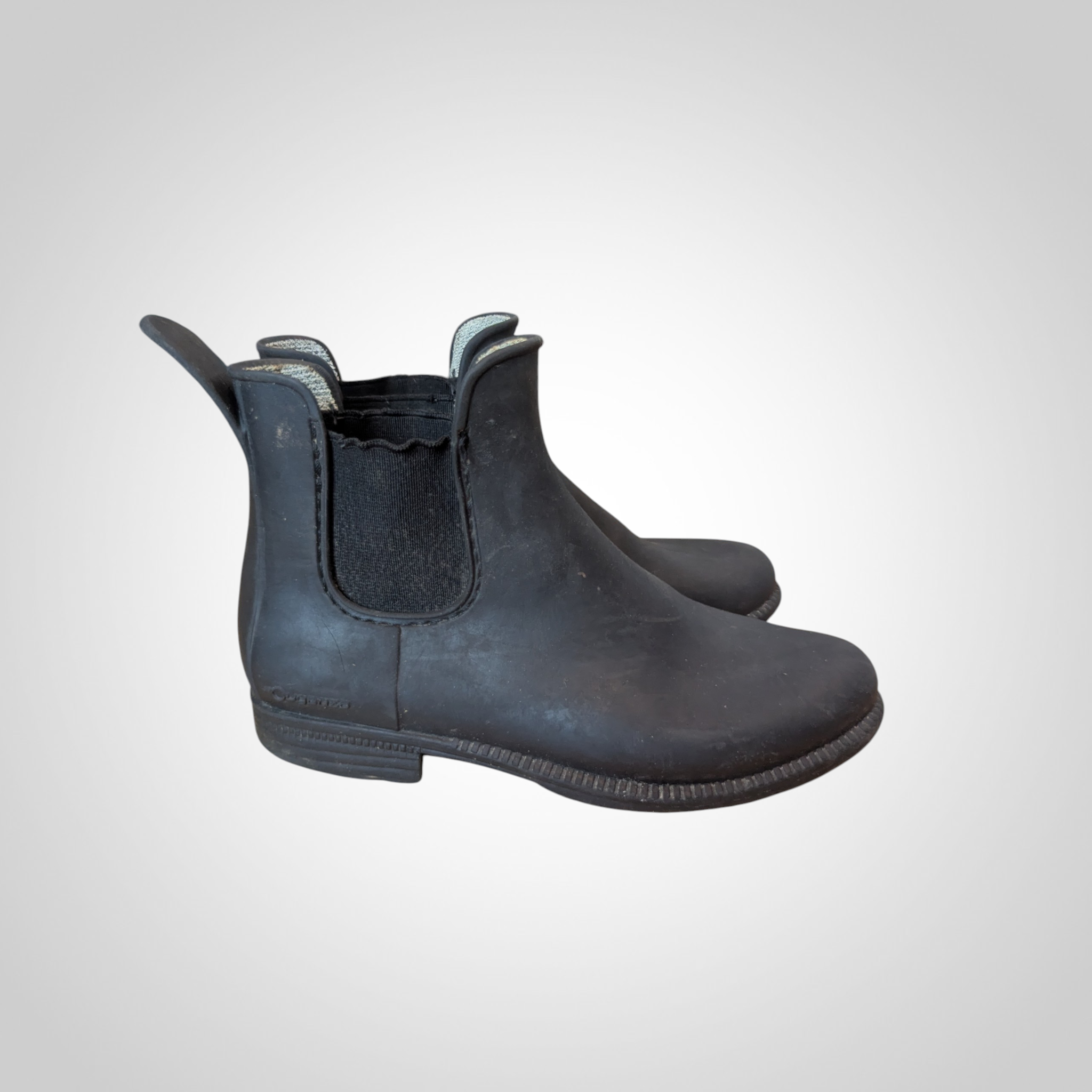 Bottines d'équitation Essensole noires élastiques languette cassée pointure 29
