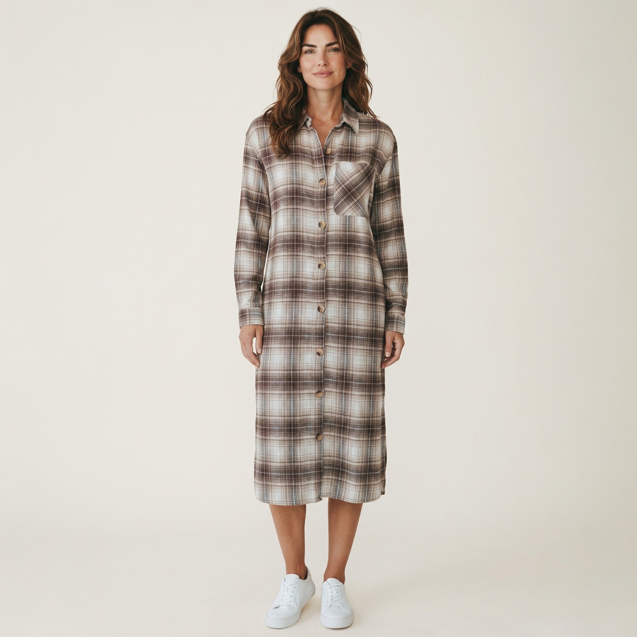 Chemise de nuit femme Primark à carreaux coton taille 38