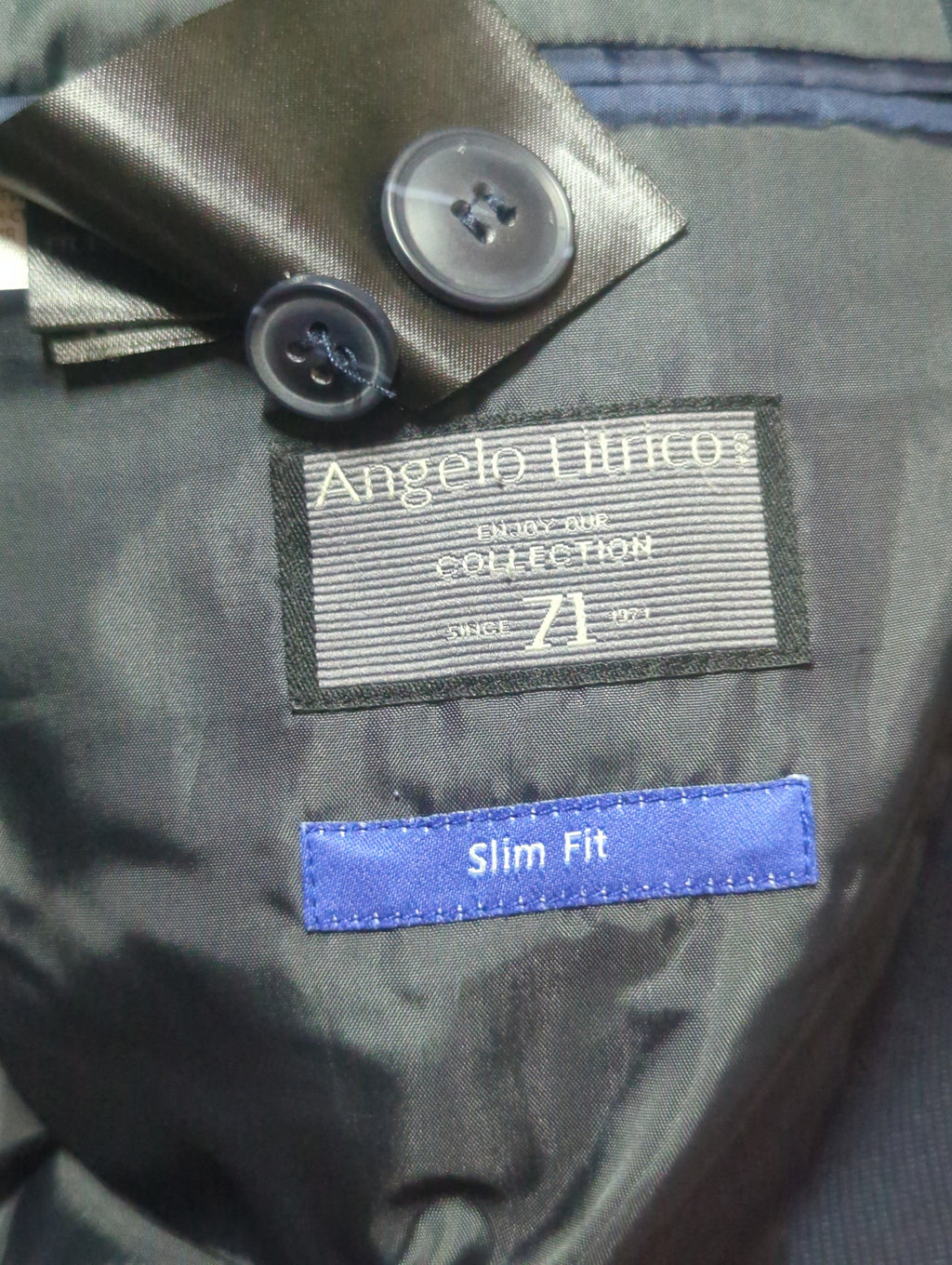 Veste de costume C&A Angelo Litrico Taille 54 Bleu marine Slim Fit