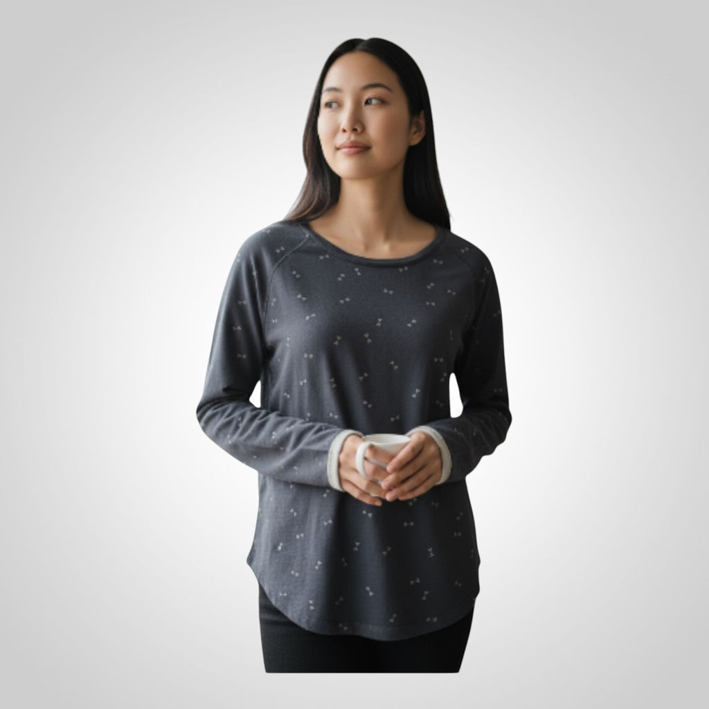 Pull femme Promod bleu marine à motifs confortable taille L