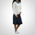 Pull Oxylane Taille M Col Montant Blanc Bleu Outdoor