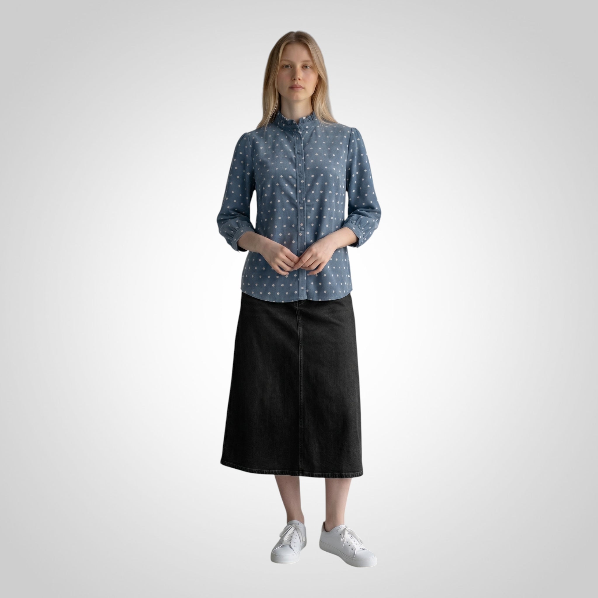 Chemise femme Simplee légère 100% polyester coupe élégante taille S