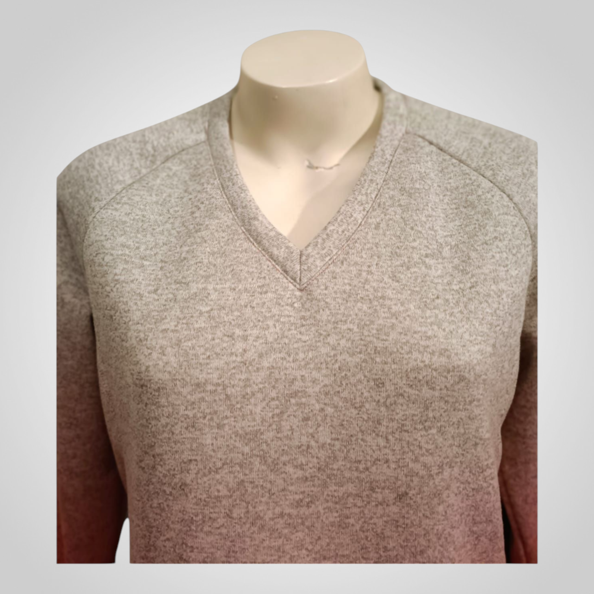 Pull Decathlon Taille L Dégradé Gris Corail Sportwear
